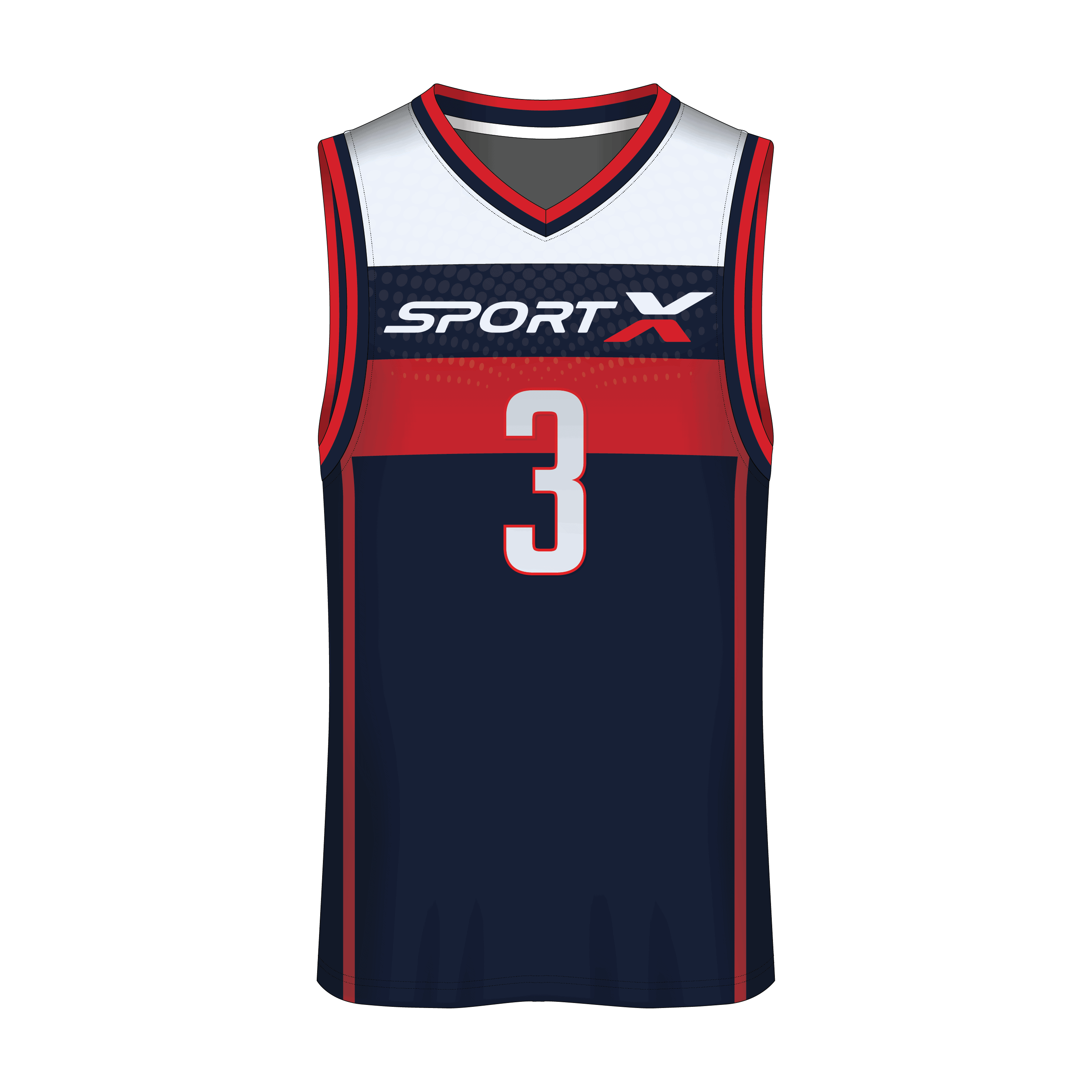 V-Neck Men Custom Basketball Jerseys BKBJR2008 - Image 3