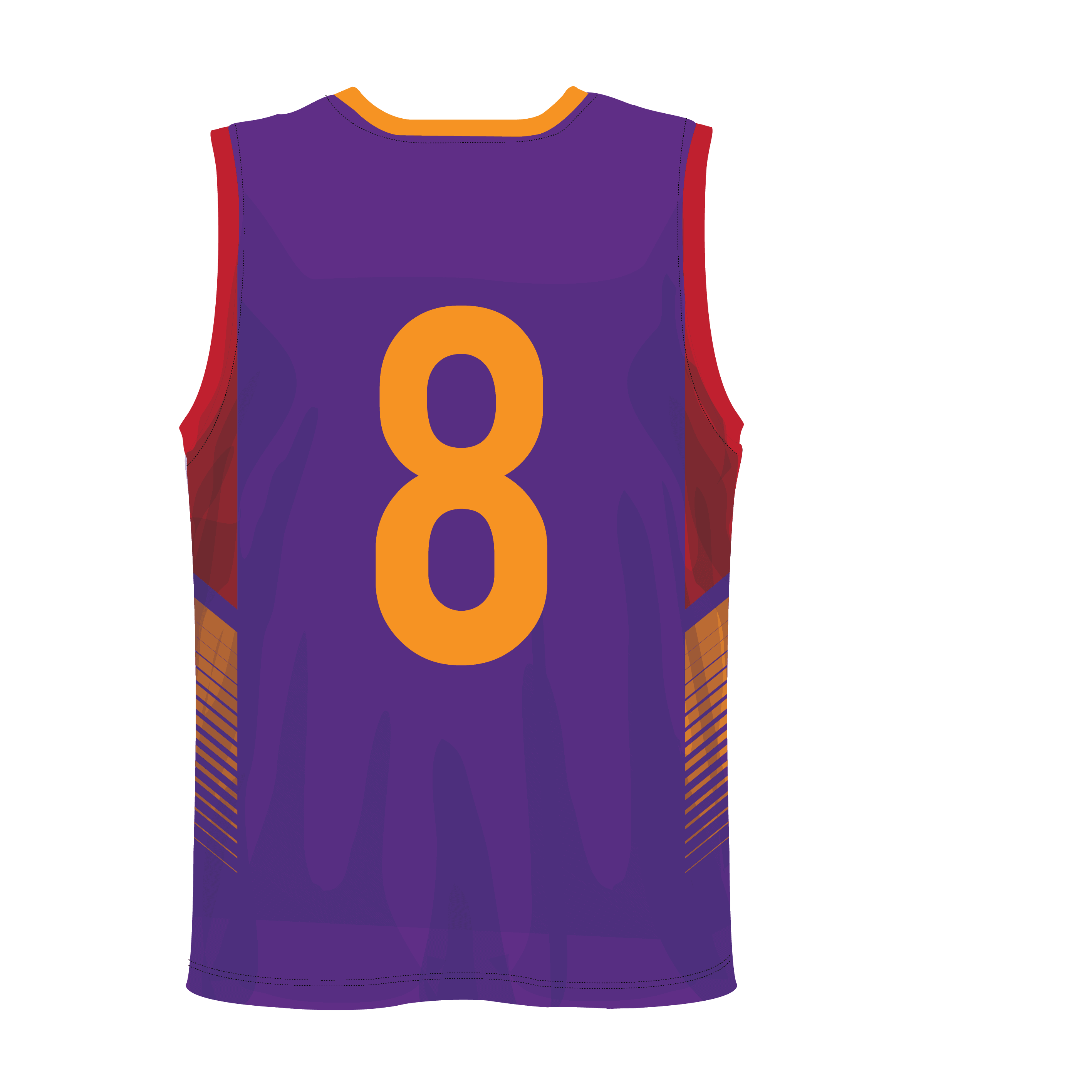 V-Neck Men custom Basketball Jerseys BKBJR2007 - Image 14