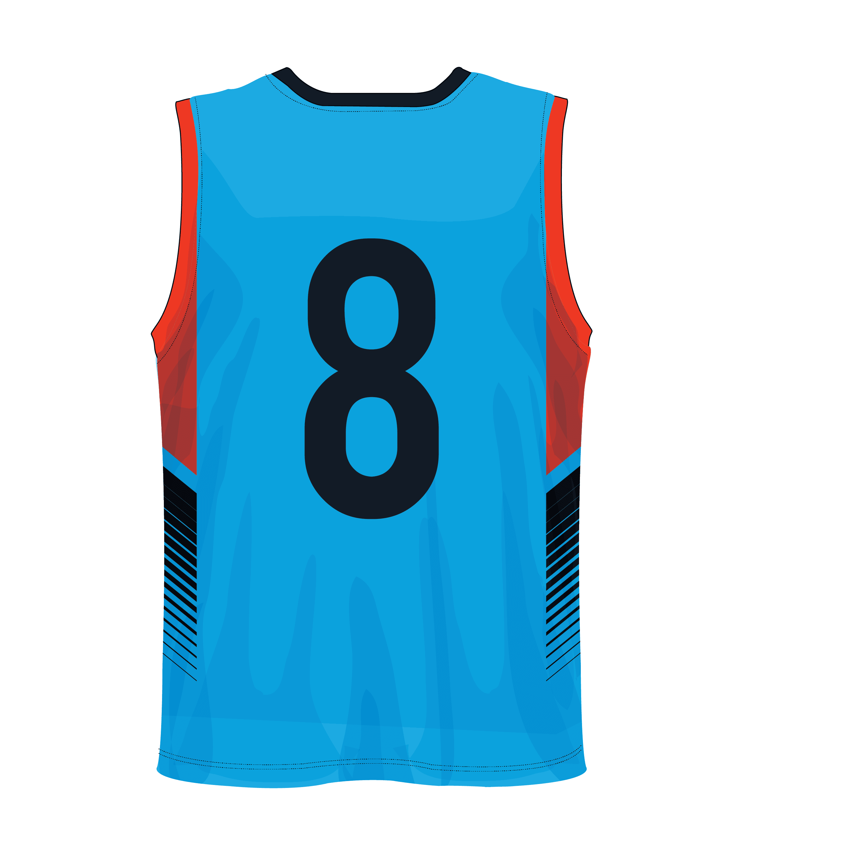V-Neck Men custom Basketball Jerseys BKBJR2007 - Image 6