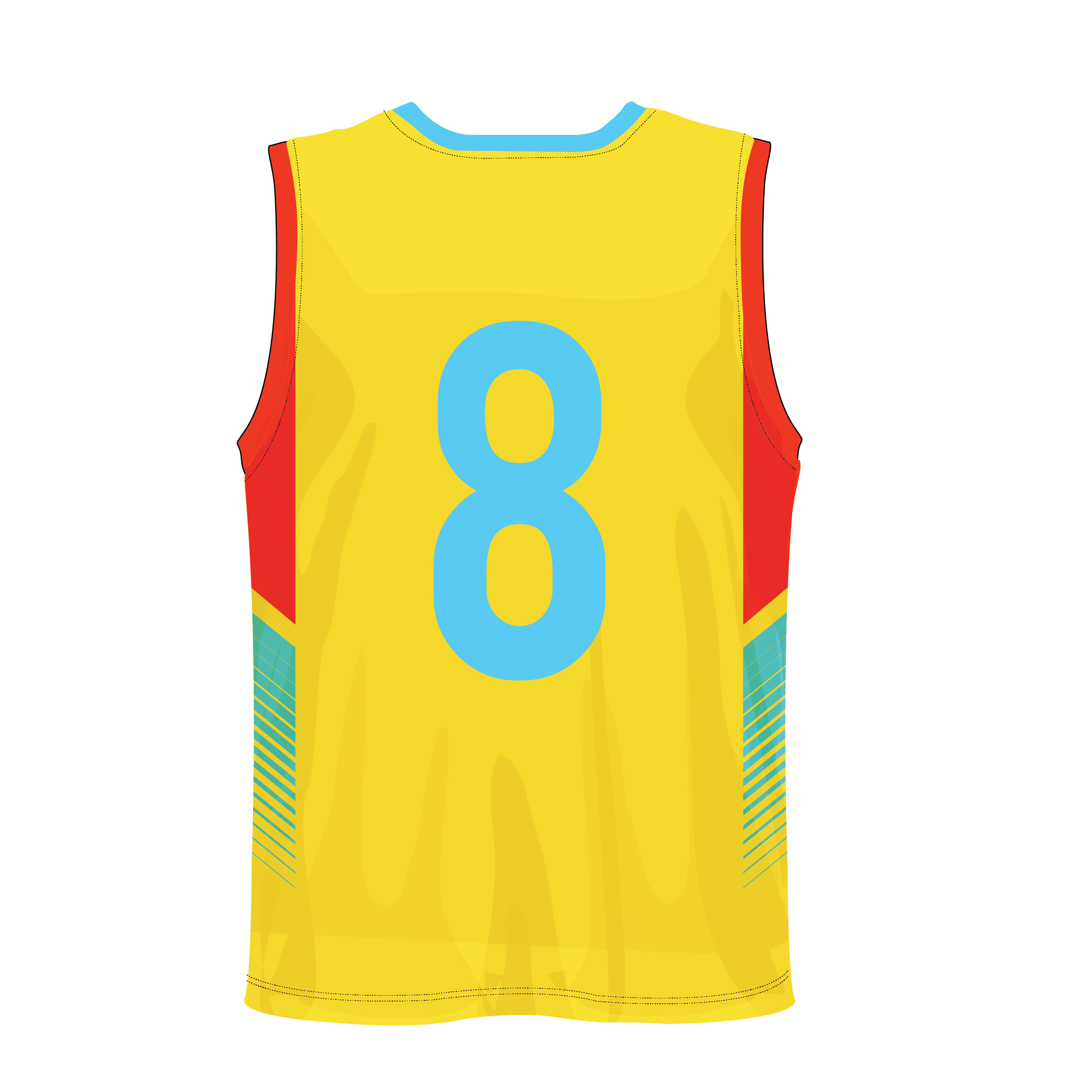 V-Neck Men custom Basketball Jerseys BKBJR2007 - Image 8