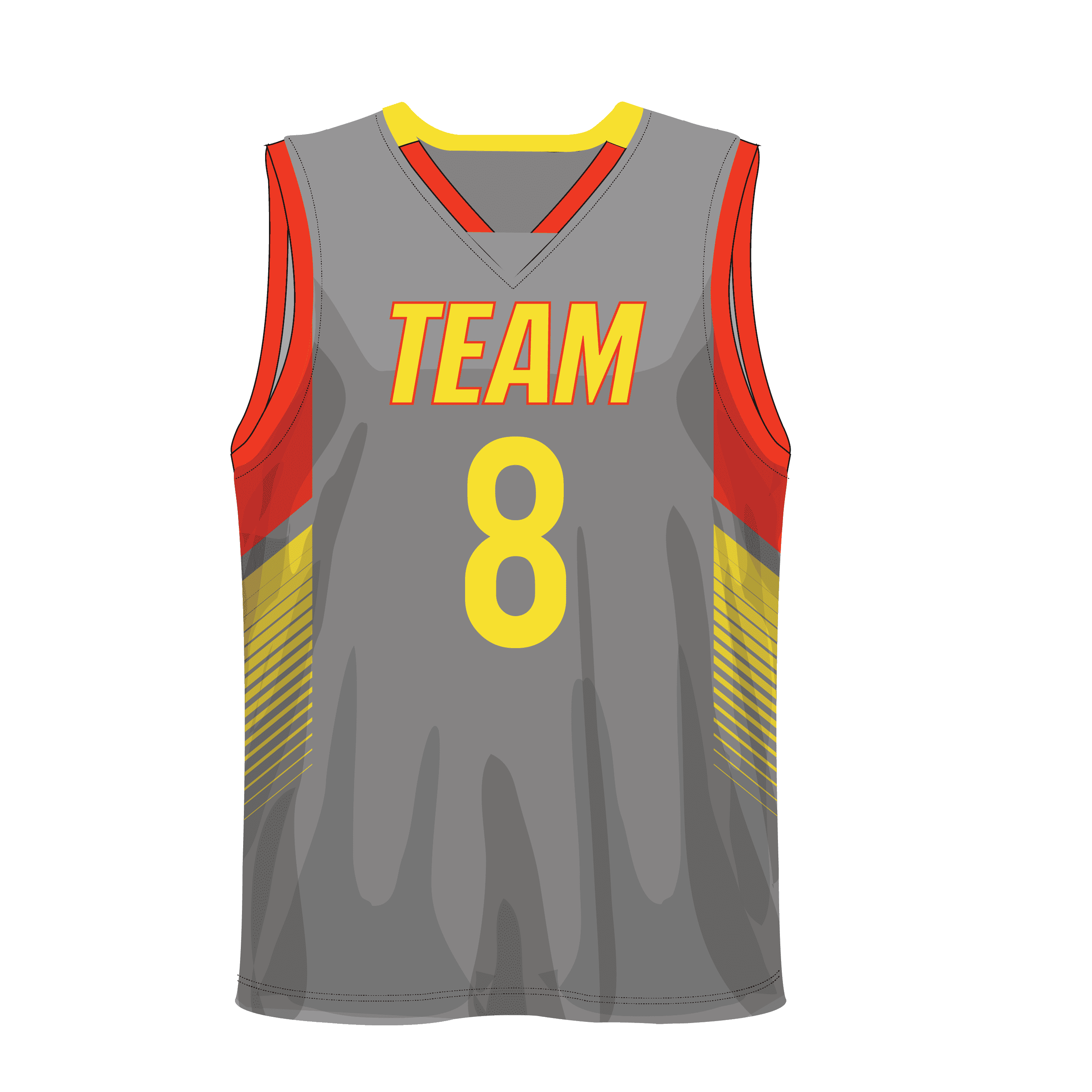 V-Neck Men custom Basketball Jerseys BKBJR2007 - Image 9