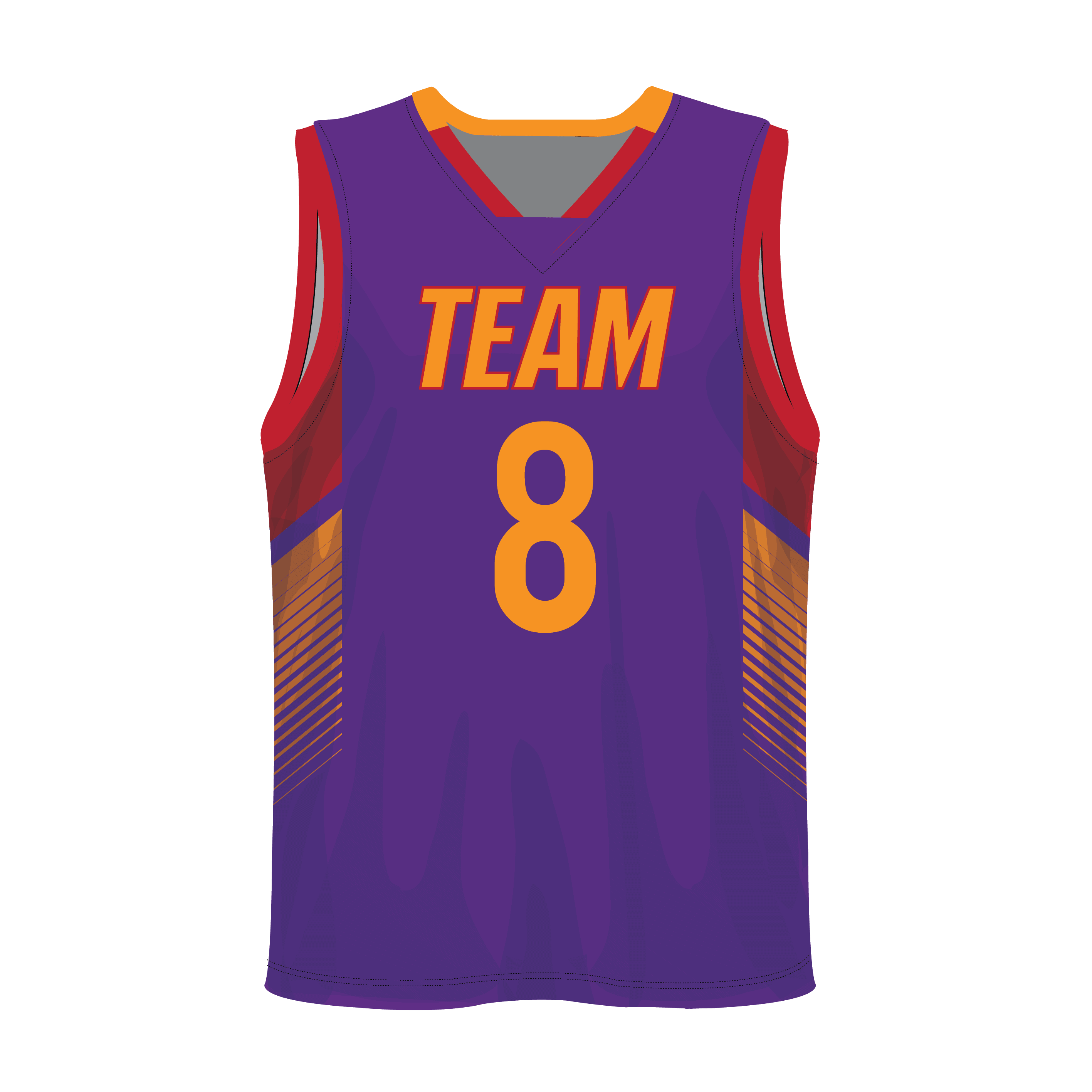 V-Neck Men custom Basketball Jerseys BKBJR2007 - Image 13