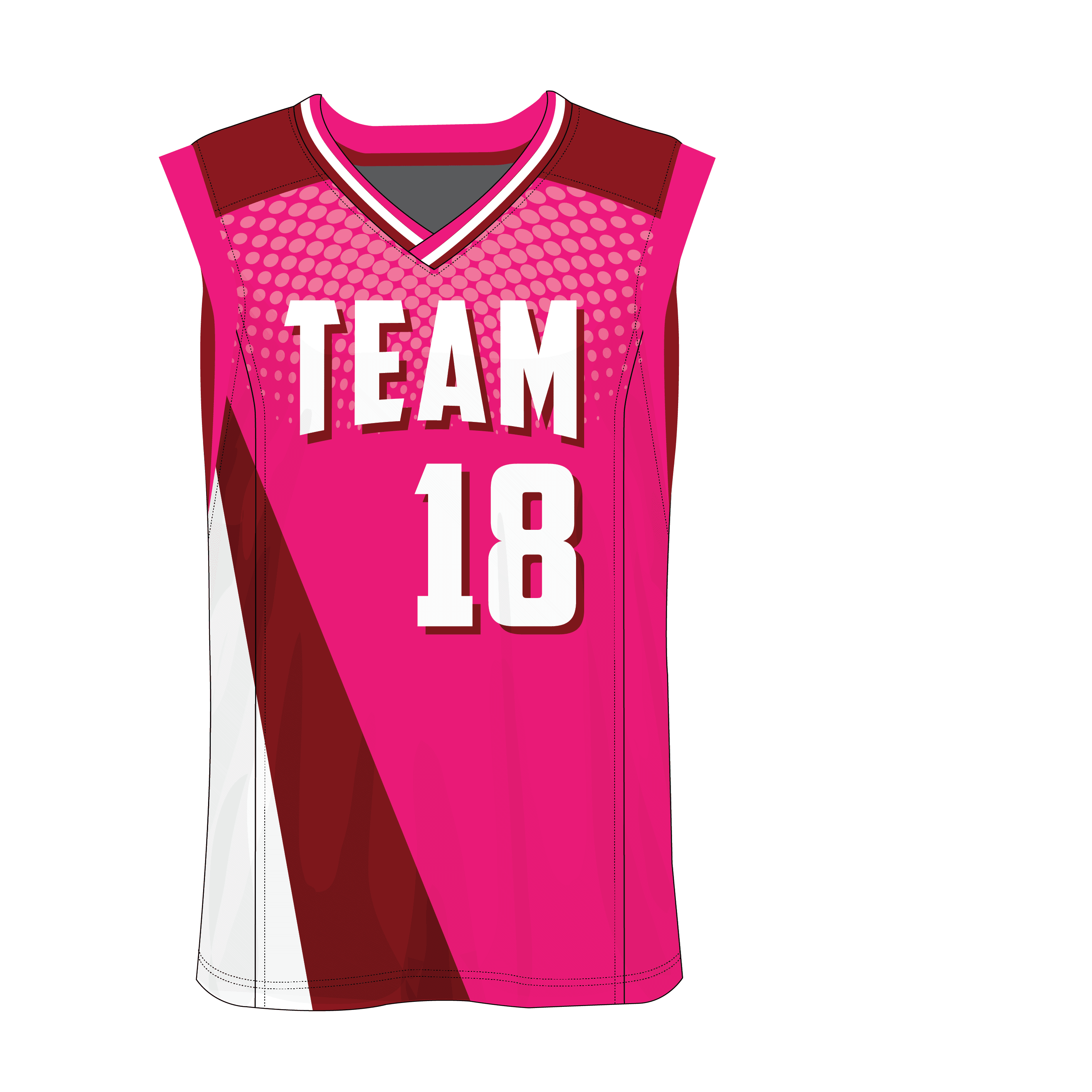 V-Neck Men Custom Basketball Jerseys BKBJR2009 - Image 5