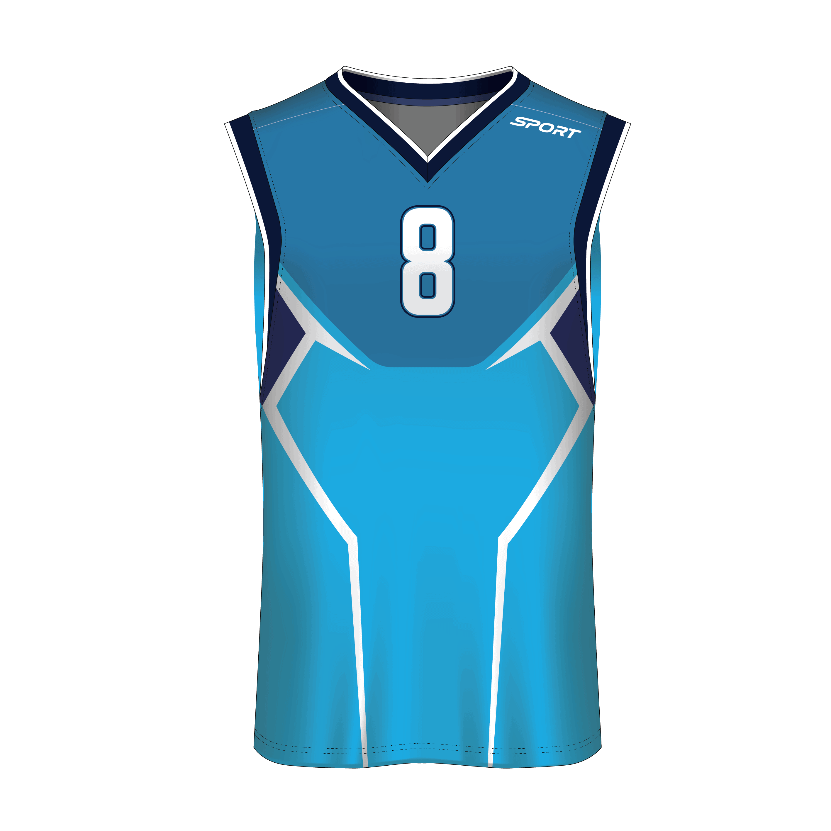 V-Neck Men Custom Basketball Jerseys BKBJR2010 - Image 11