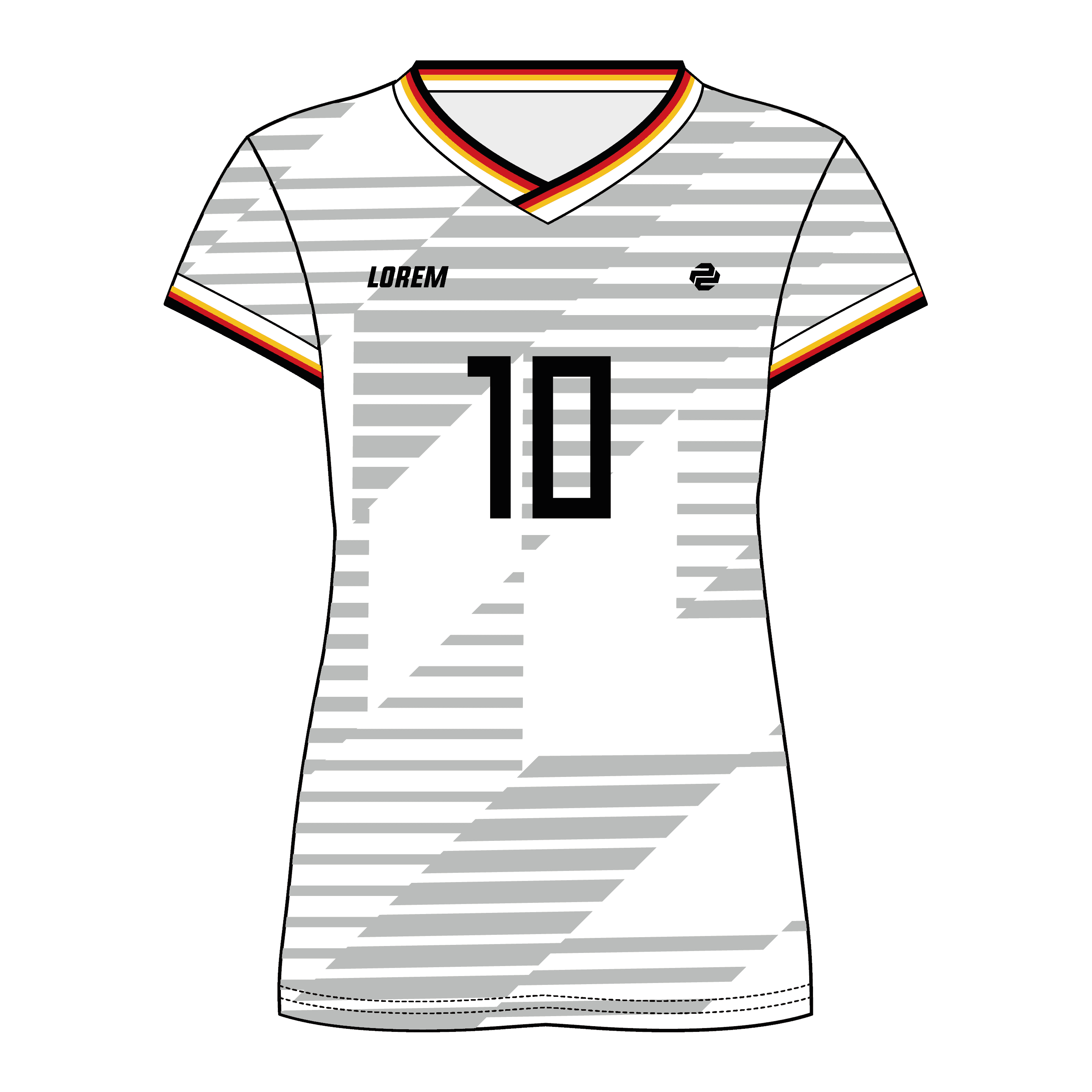 V-Neck Short Sleeve Women Custom Volleyball Jerseys VLBJR4003 - Image 3