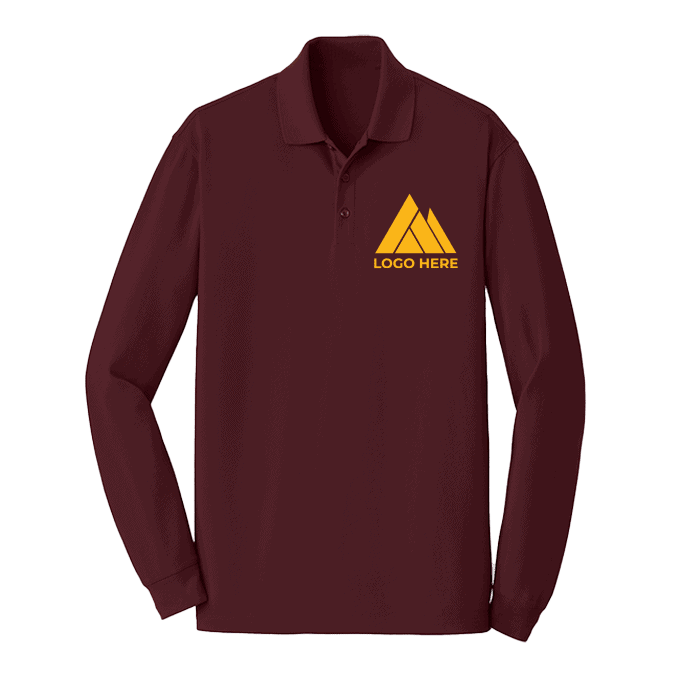 Polo Neck Full Sleeve Men Custom Sublimated Polo Shirts PLOSI53303