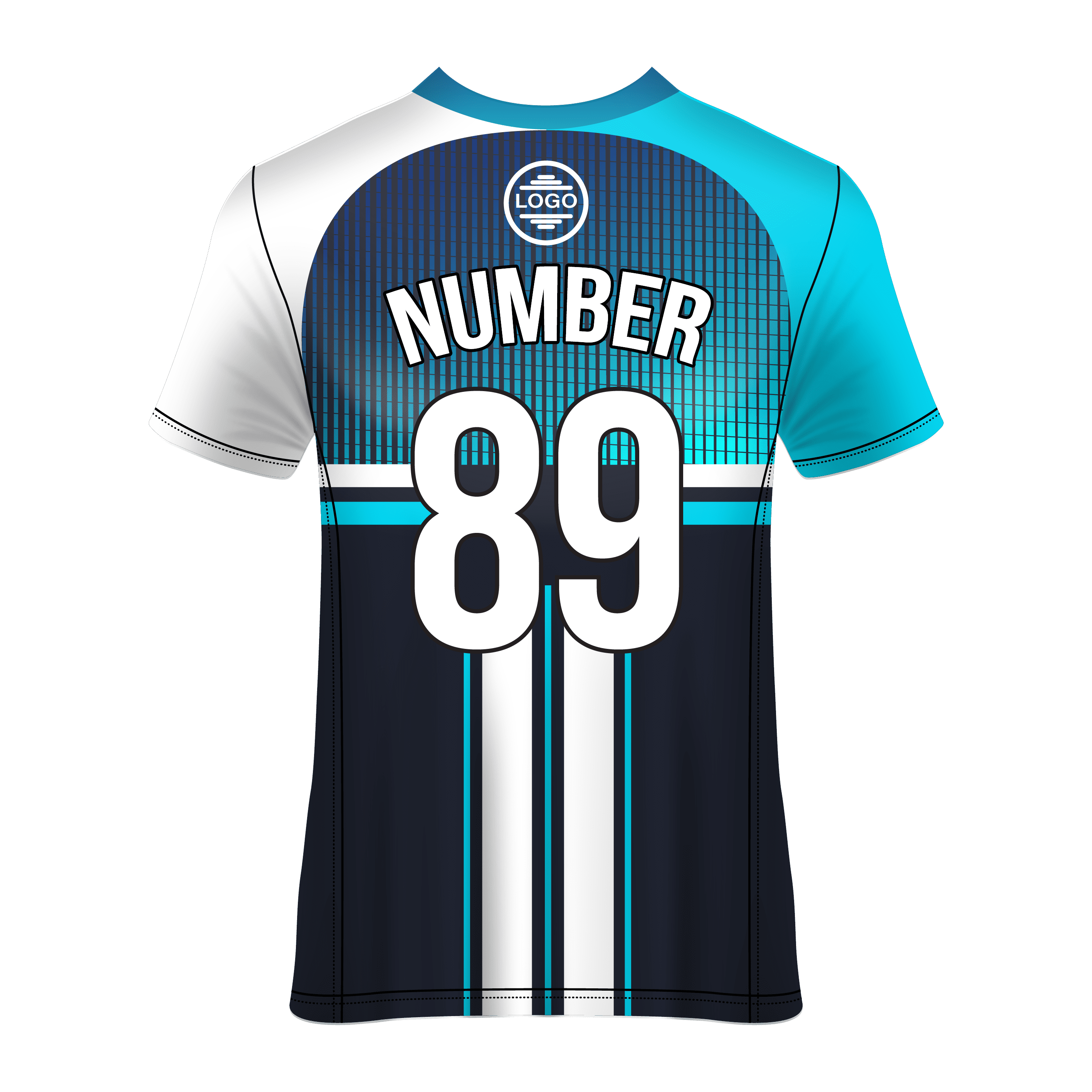 V- Neck Short Sleeve Men Custom Sublimated Jerseys SBTSI18245 - Image 2