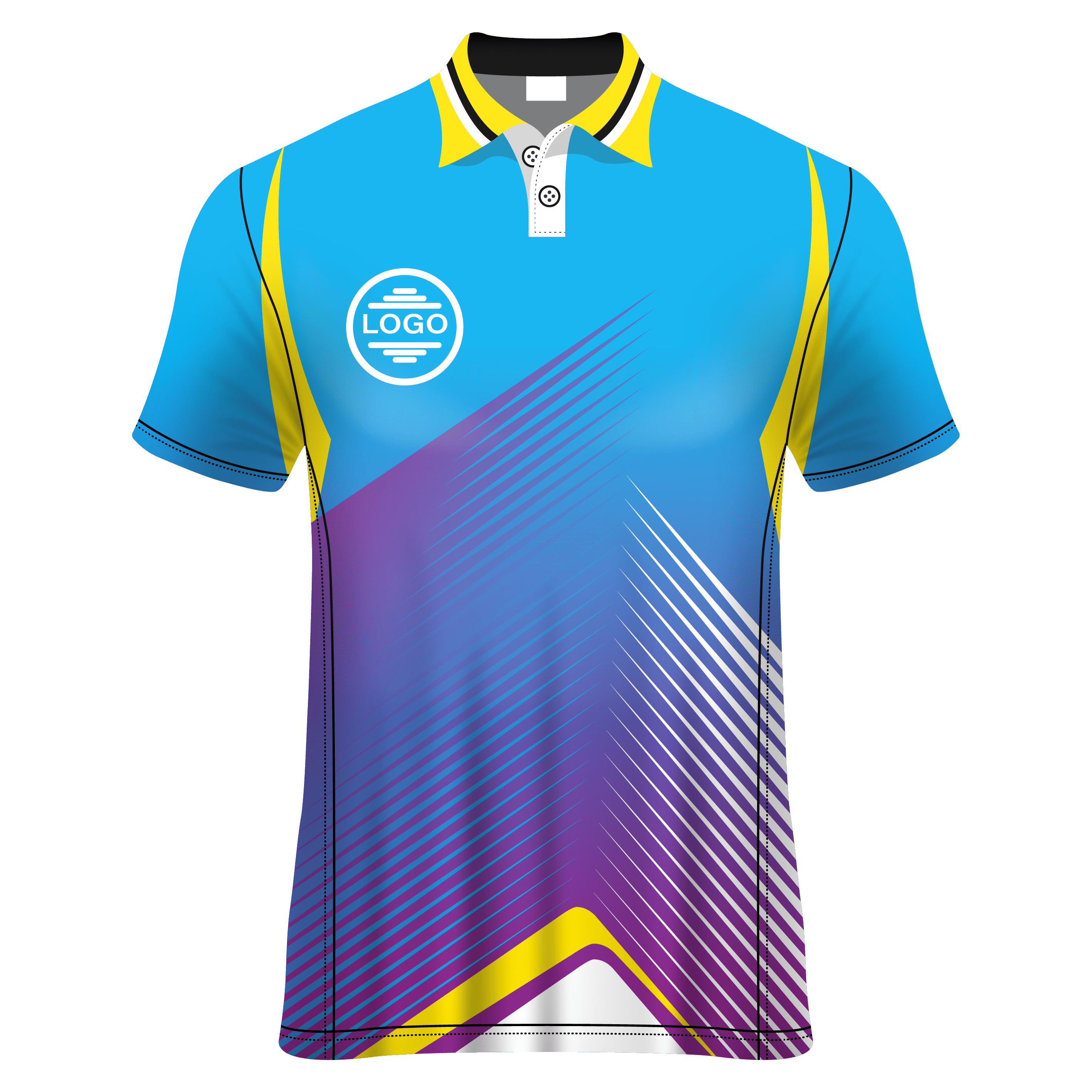 Polo Neck Short Sleeve Men Custom Sublimated Jerseys SBTSI18258