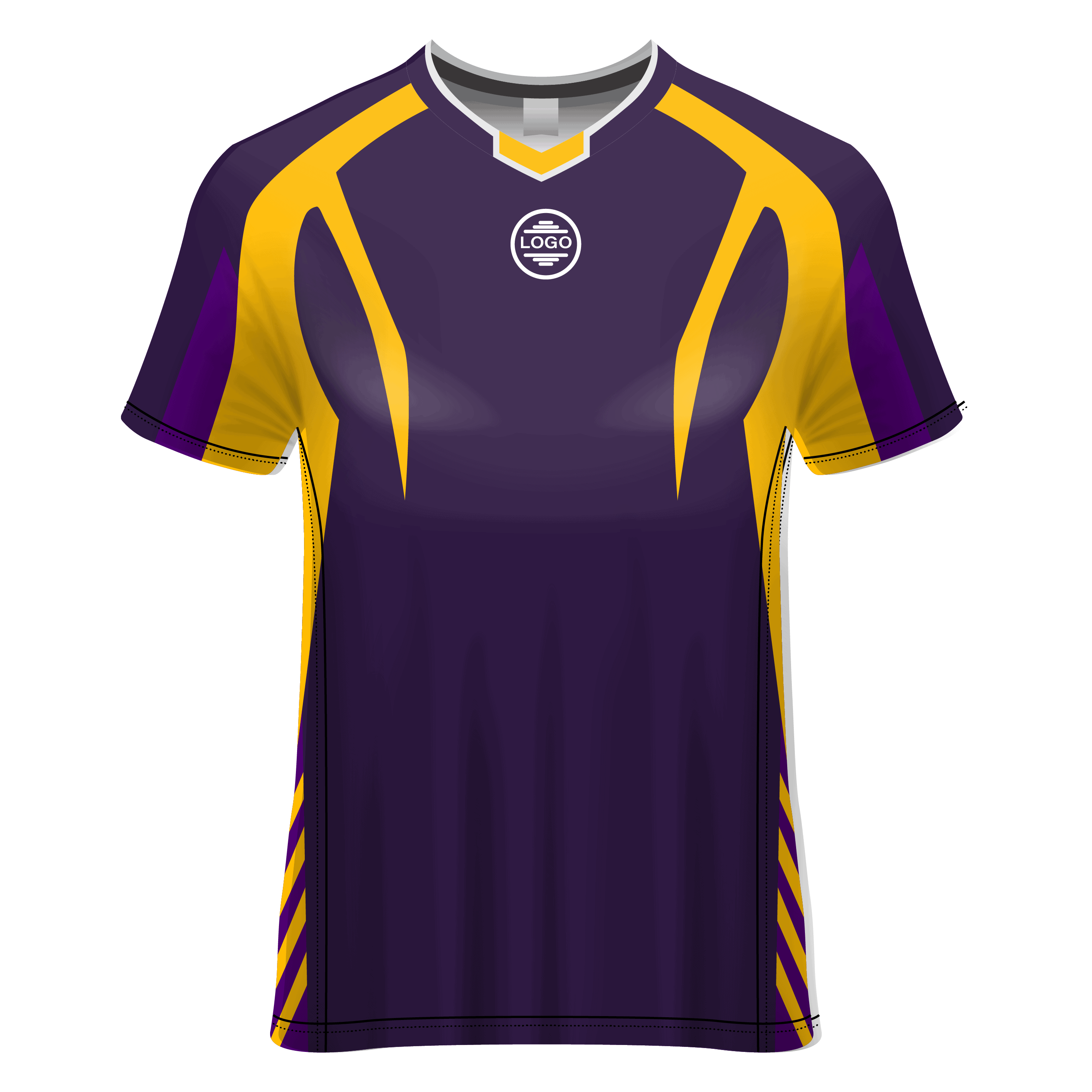 V- Neck Short Sleeve Men Custom Sublimated Jerseys SBTSI18288