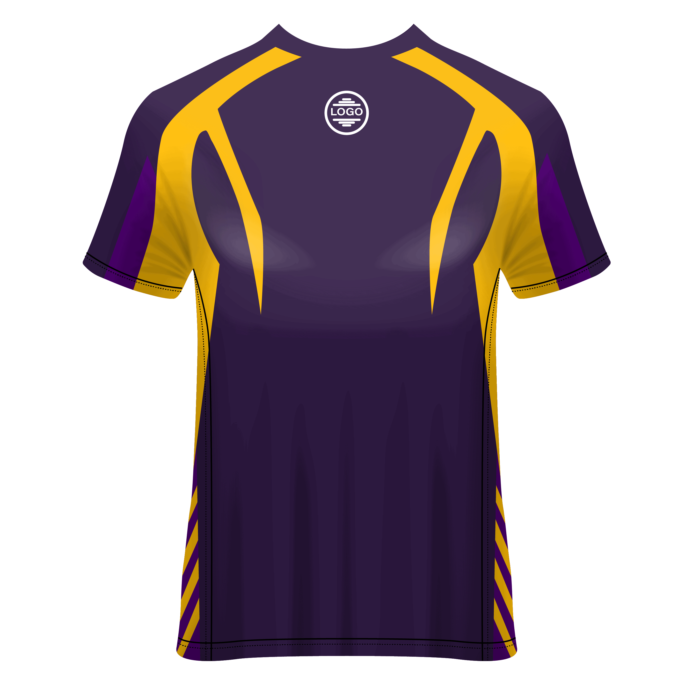 V- Neck Short Sleeve Men Custom Sublimated Jerseys SBTSI18288 - Image 2