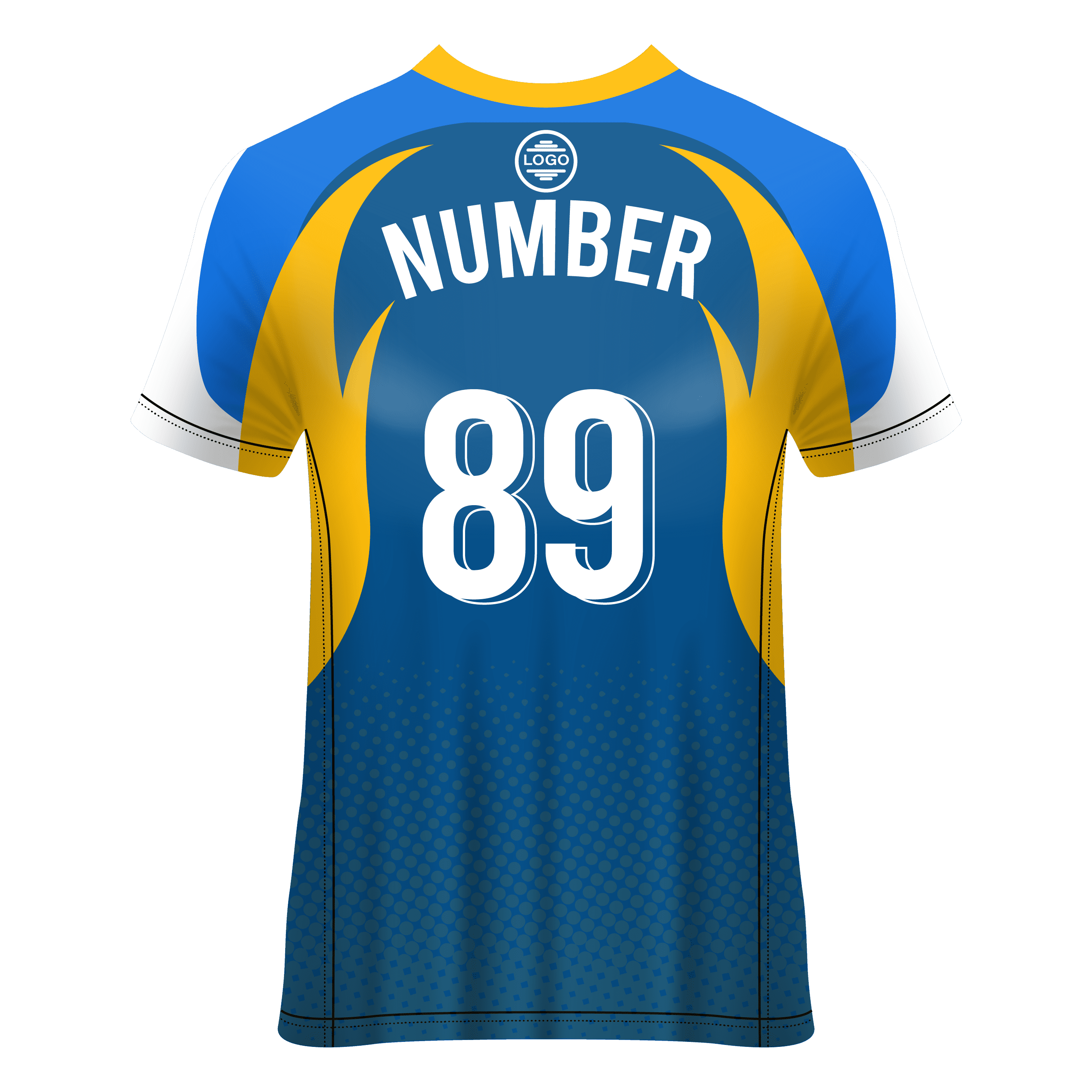 V- Neck Short Sleeve Men Custom Sublimated Jerseys SBTSI18293 - Image 2