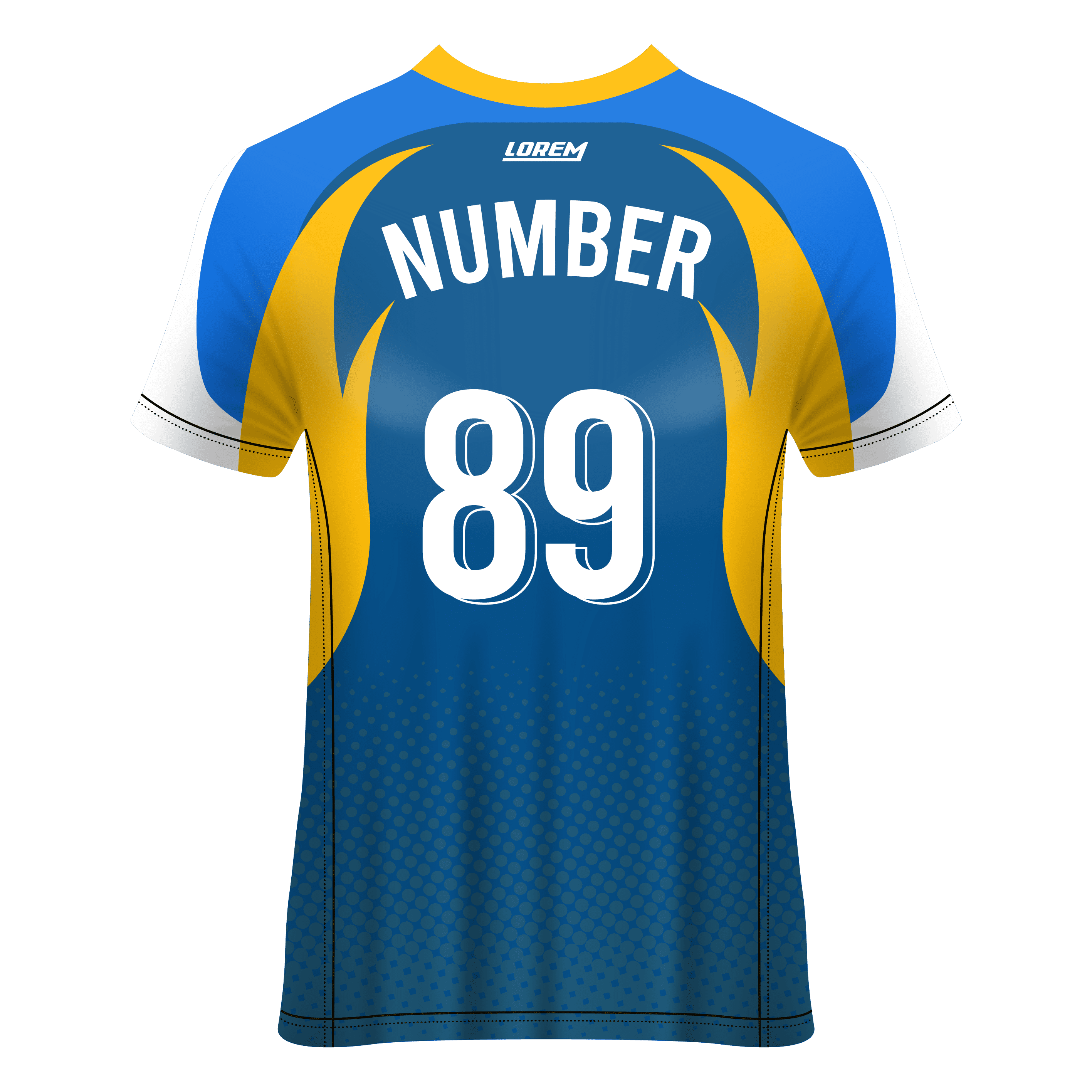 V- Neck Short Sleeve Men Custom Sublimated Jerseys SBTSI18293 - Image 4