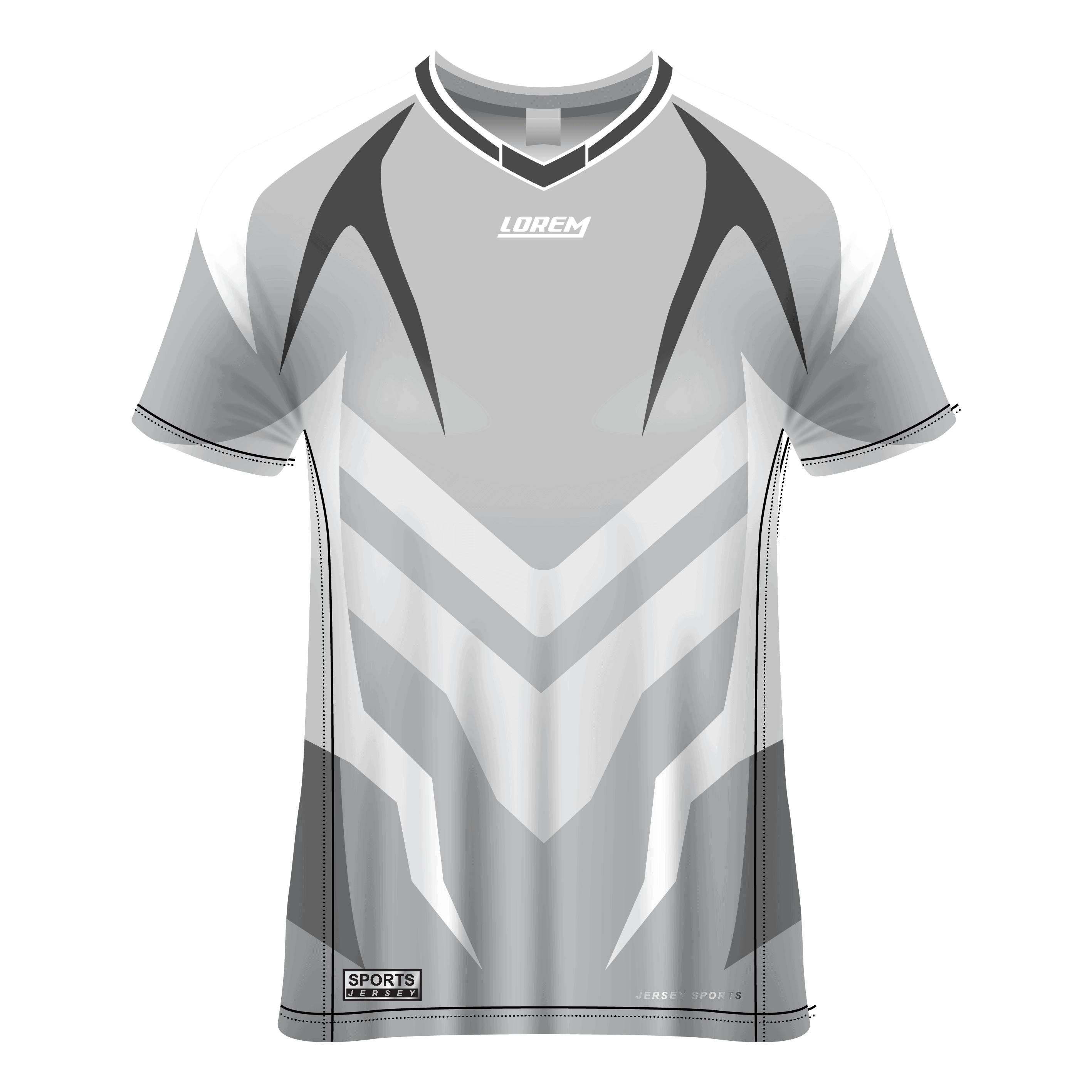 V- Neck Short Sleeve Men Custom Sublimated Jerseys SBTSI18297 - Image 3