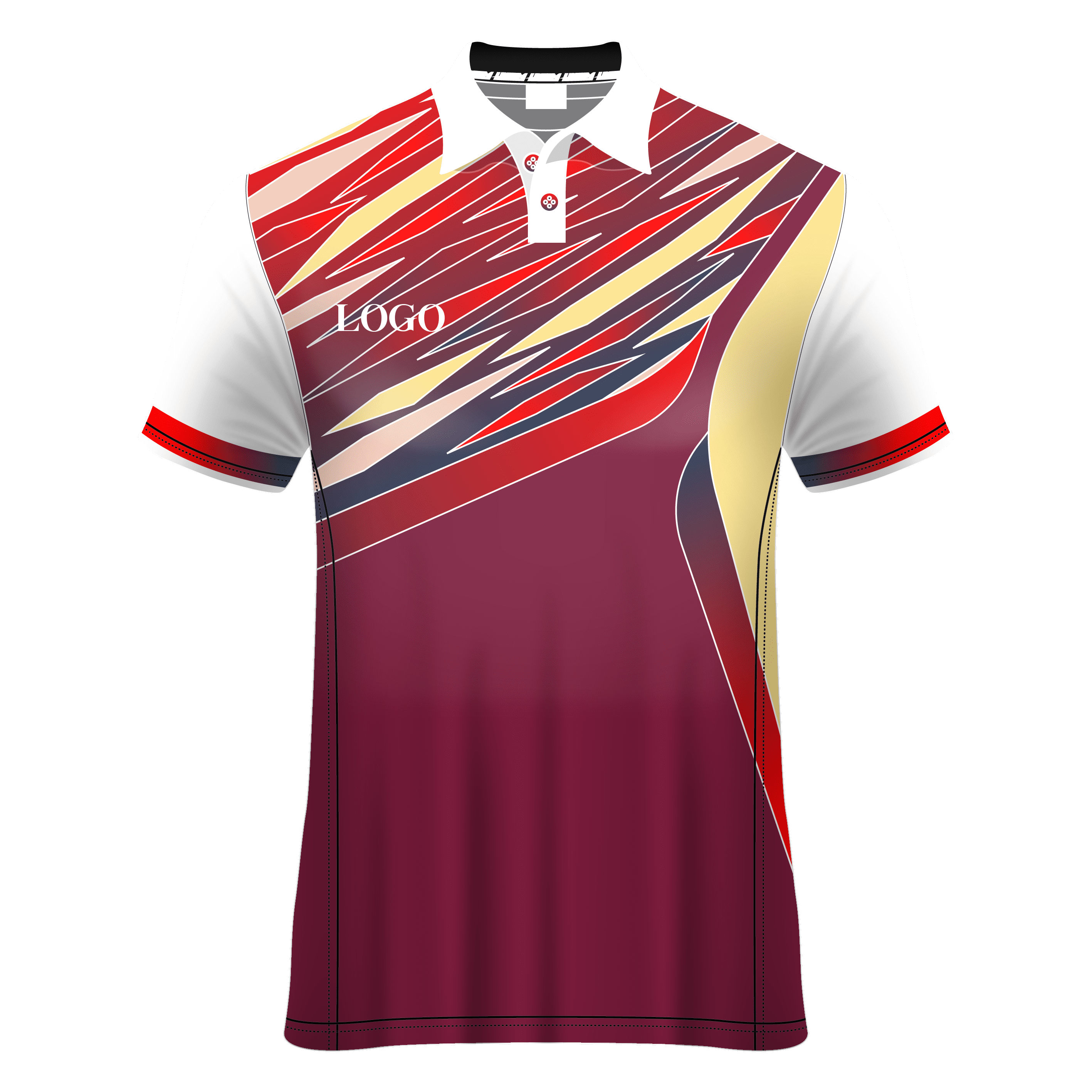 Polo Neck Short Sleeve Men Custom Sublimated Jerseys SBTSI1829920