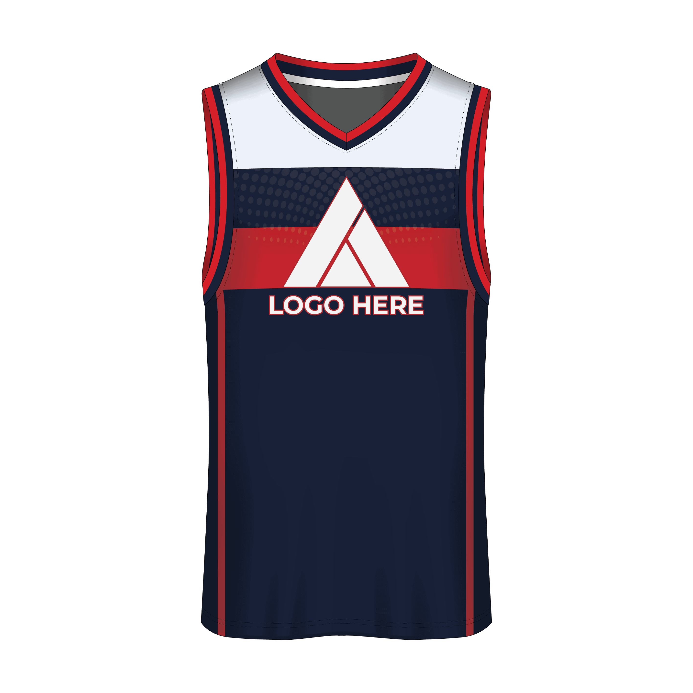 V-Neck Men Custom Basketball Jerseys BKBJR2008