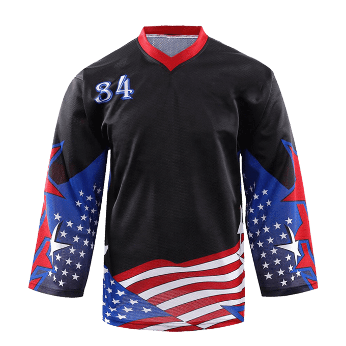 V-Neck Full Sleeve Men Custom Ice Hockey SweatShirts IHKSS5303 - Image 2