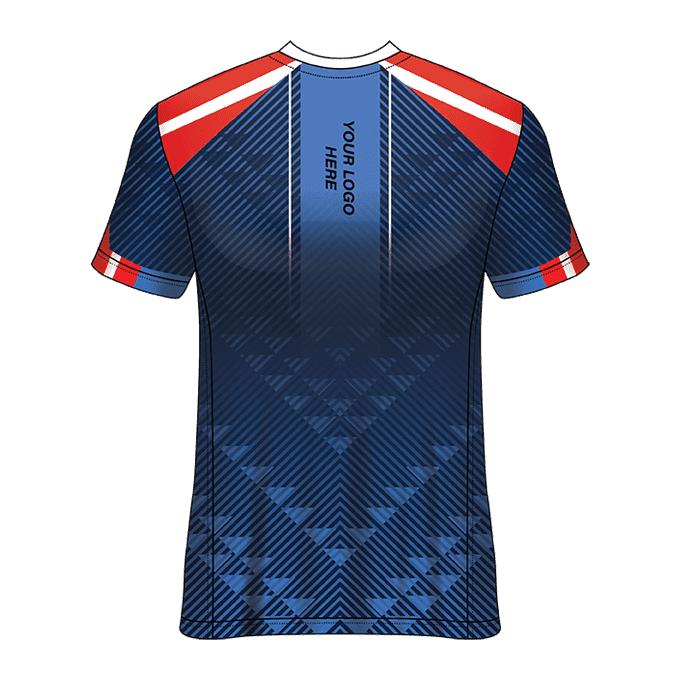V- Neck Short Sleeve Men Custom Sublimated Jerseys SBTJR18003 - Image 2
