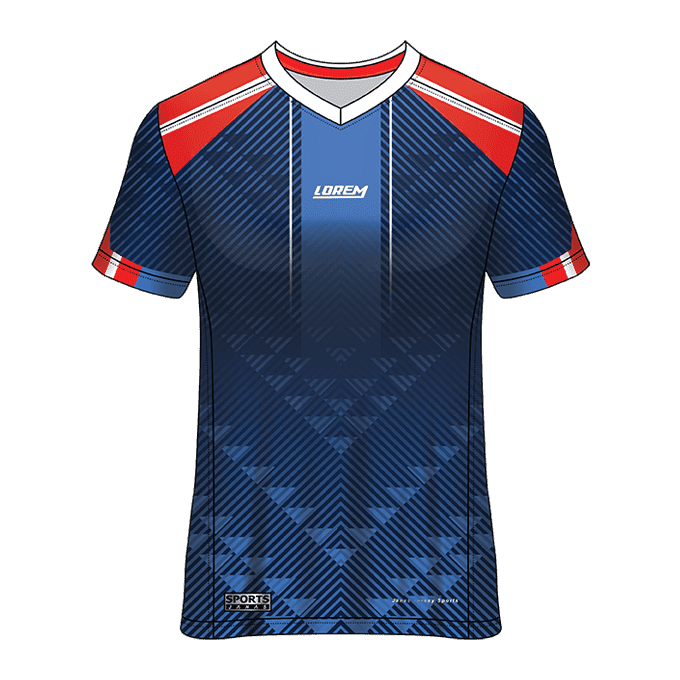 V- Neck Short Sleeve Men Custom Sublimated Jerseys SBTJR18003 - Image 3
