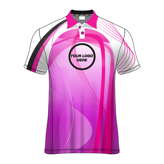 Polo Neck  Short Sleeve Men Custom Sublimated Jerseys SBTJR18016