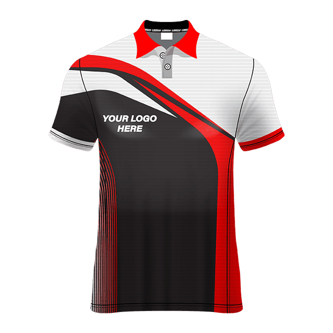 Polo Neck  Short Sleeve Men Custom Sublimated Jerseys SBTJR18041