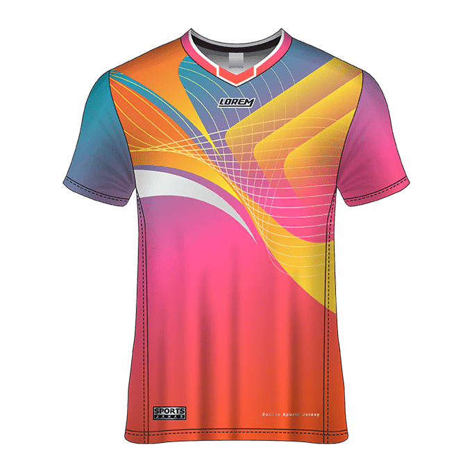 V-Neck Short Sleeve Men Custom Sublimated Jerseys SBTJR18097 - Image 3
