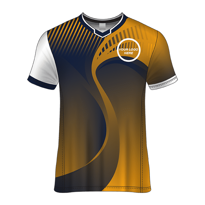 V- Neck  Short Sleeve Men Custom Sublimated Jerseys SBTJR1809904