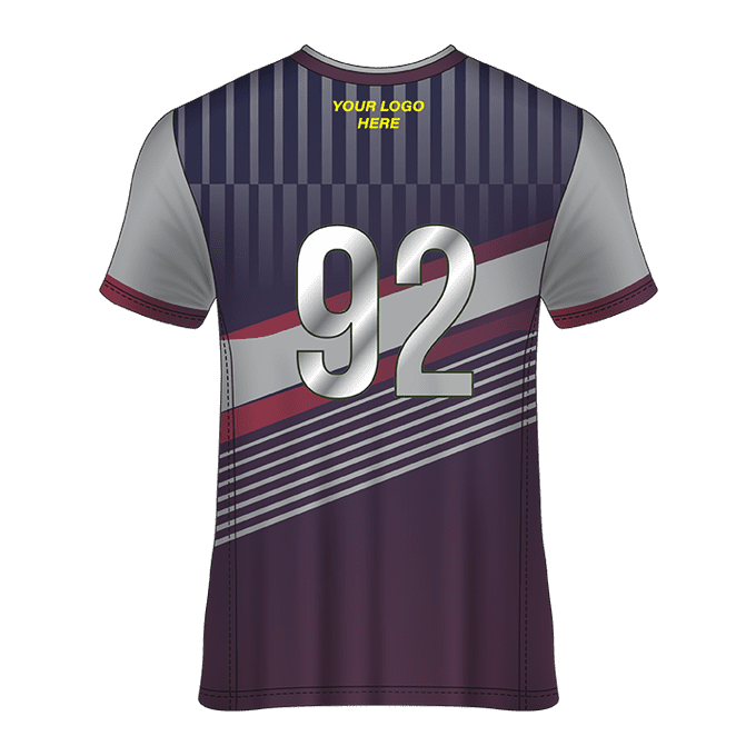 V- Neck Short Sleeve Men Custom Sublimated Jerseys SBTJR1809906 - Image 2