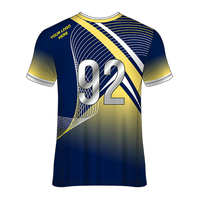 V- Neck Short Sleeve Men Custom Sublimated Jerseys SBTJR1809914 - Image 2