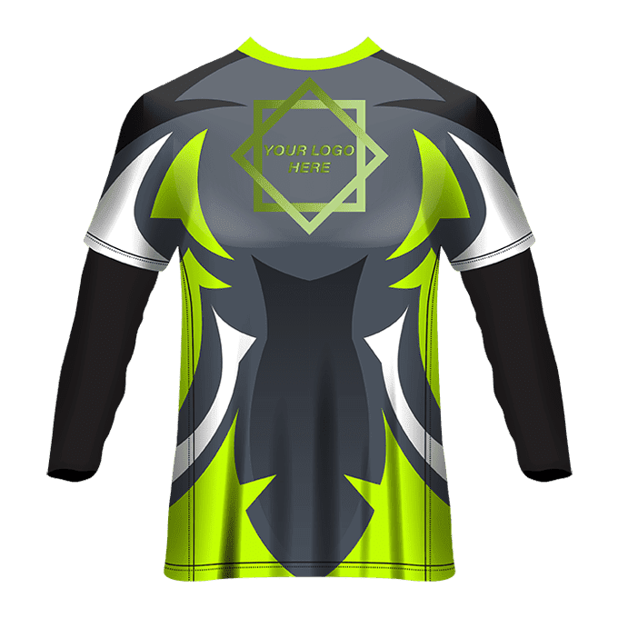 V- Neck Full Sleeve Men Custom Sublimated Jerseys SBTSI18205 - Image 2