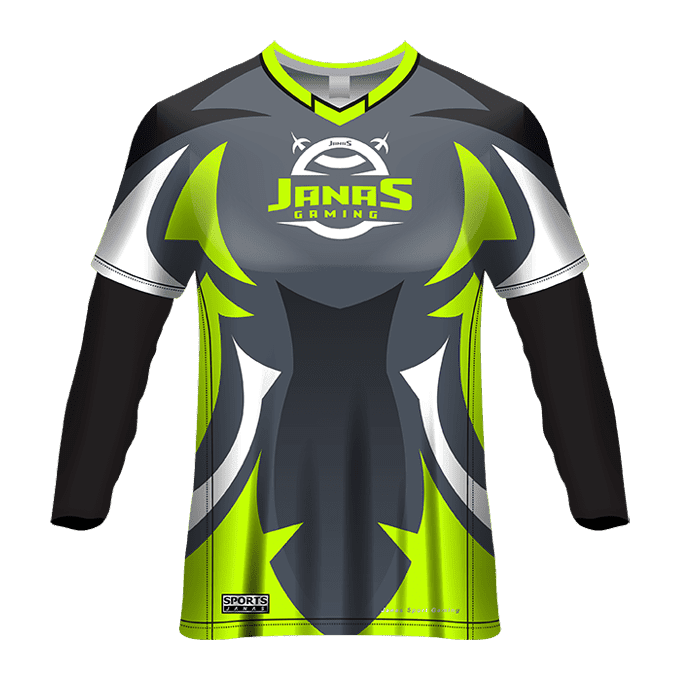 V- Neck Full Sleeve Men Custom Sublimated Jerseys SBTSI18205 - Image 3