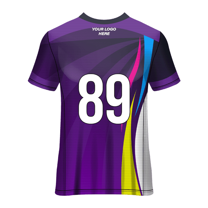 V- Neck Short Sleeve Men Custom Sublimated Jerseys SBTSI18230 - Image 2