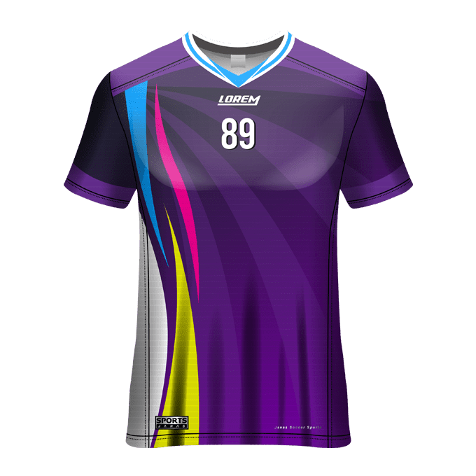 V- Neck Short Sleeve Men Custom Sublimated Jerseys SBTSI18230 - Image 3