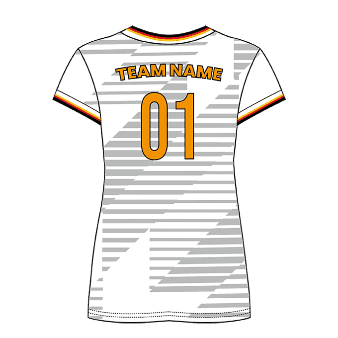 V-Neck Short Sleeve Women Custom Volleyball Jerseys VLBJR4003 - Image 2