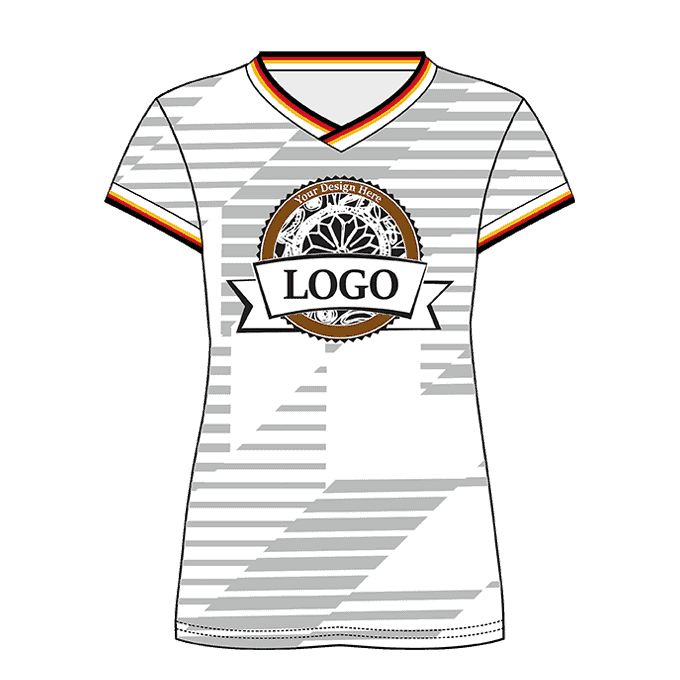 V-Neck Short Sleeve Women Custom Volleyball Jerseys VLBJR4003